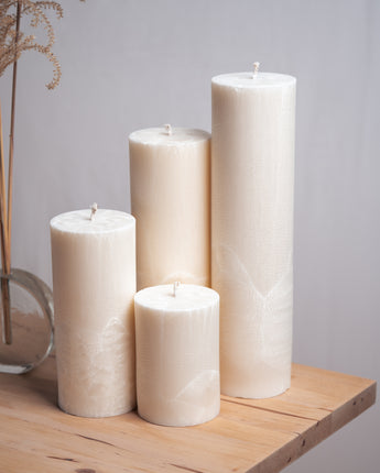 Bright Moon Round Pillar Candle